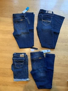 Lot Of 4 Girls Jeans Size 14 16 Denim 3 Are New Joe’s Abercrombie One Shorts - Picture 1 of 7