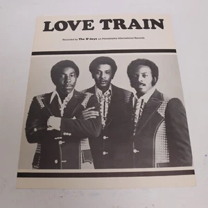 The O'Jays Gamble/Huff Love Train Piano Sheet Music 1973 Blackwood Music - Picture 1 of 5