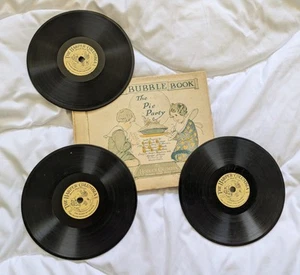 Fifth Bubble Book - The Pie Party + 3 Original 5" Records "The Book That Sings" - Picture 1 of 9