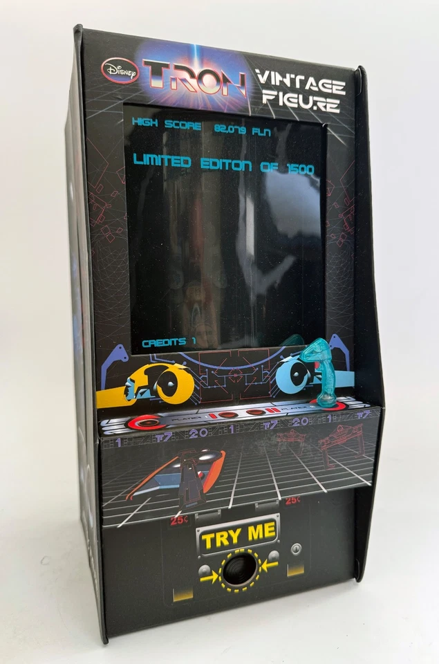 Disney TRON Vintage Poster Figure 2010 San Diego Comic-Con Exclusive Spin Master - Image 1 of 4