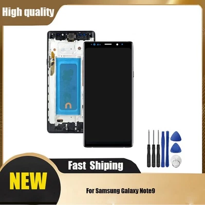 LCD Display Digitizer Assembly For Samsung Galaxy Note 9 Touch Screen +Frame HAU - Image 1 of 4