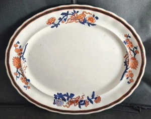 Furnival Pottery White Floral Serving Platter - Picture 1 of 7