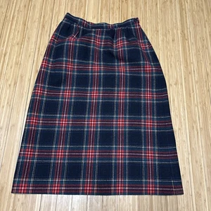 Vintage Pendleton Bleistiftrock schwarz Stewart Tartan kariert Wolle adrett Academia 4 - Bild 1 von 11