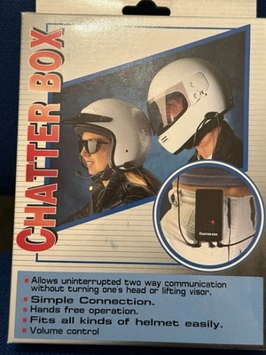 Chatter Box Motorbike Rider to Pillion Intercom System Hands Free Two Way Helmet - Image 1 of 4