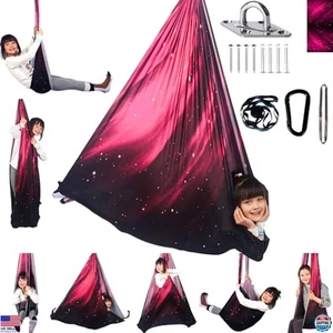 Ultimate Sensory Swing per Bambini - Sedia Amaca da Interno/Esterno, Supporta 300 libbre - Foto 1 di 7