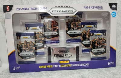 2025 Panini Prizm WNBA Costco Window Box - 6 Packs + Bonus Pack - Sealed / New