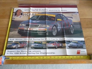 FRANK BIELA AUDI A4 QUATTRO 1995 FIA TOURING CAR BTCC AUTOSPORT POSTER *READ* - Picture 1 of 6