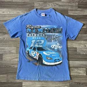 Camisa de Carreras Ryan Newman Allred De Colección Para Hombre Azul Mediana Doble Cara NASCAR - Imagen 1 de 7