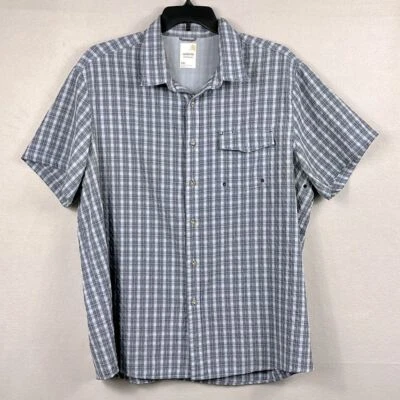 Camisa masculina manga curta pesca ao ar livre ventilada Solaris tamanho XXL azul - Imagem 1 de 4