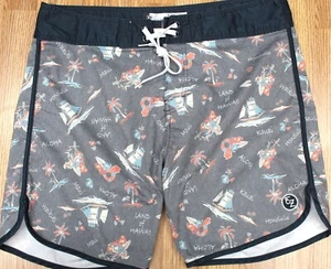 EZEKIEL REGULAR FIT BOARD SHORTS UNLINED SWIM COTTON/POLY/SPANDEX BLEND Sz 36 - Picture 1 of 5