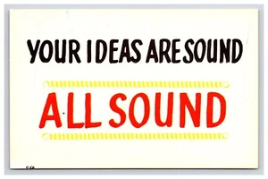 Postkarte: Humor: Ihre Ideen sind Sound, alles Sound, 1b - unverpostet - Bild 1 von 2