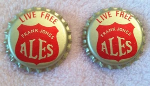 Vintage Frank Jones Ale unbenutzter Bierflaschenverschluss 2 Stück! Live Free NH - Bild 1 von 7