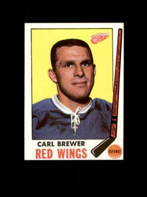 1969 Topps Hockey #059 Carl Brewer  STARX 6 EX/MT  (LS808316) - Image 1 of 2