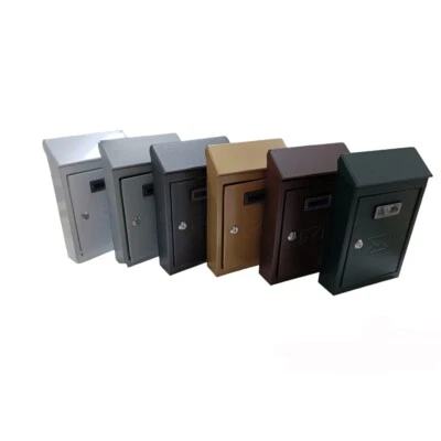 CASSETTA POSTALE ESTERNO A PARETE BUCA LETTERE IN ACCIAIO TETTO CHIAVE 30x20x6cm - Immagine 1 di 3