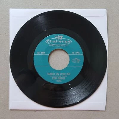 JERRY WALLACE EMPTY ARMS AGAIN/BAMBOLA CHALLENGE VINYL 45 SINGLE VG 17-47 - Image 1 of 2