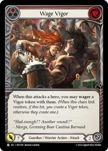 Wage Vigor (Red) Common Heavy Hitters Flesh and blood TCG NM - Picture 1 of 1