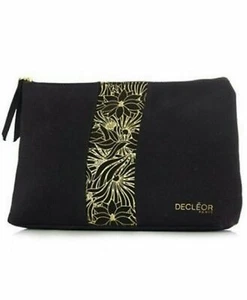 Borsa da toeletta cosmetica trucco Decleor nera e oro nuova - Foto 1 di 1