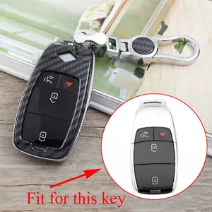 Key Chain Bag Fob Case Holder Shell Cover For Benz A B C E S G Class GLA GLS GLC - Foto 1 di 8
