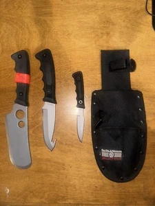 Smith & Wesson Bullseye Camping/Hunting Knives Set/CK300 Cleaver & CH200 Skinner - Picture 1 of 2