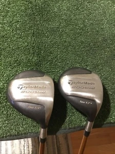 TaylorMade 200 Steel Tour Woods Set (13* Wood & 17* Wood) Stiff Graphite Shafts - Picture 1 of 12