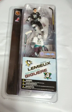 Mario Lemieux Pittsburgh Penguins Giguere Anaheim Ducks Mini McFarlane Figures Cover