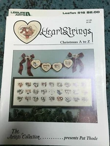 HEARTSTRINGS "Christmas A to Z" Cross Stitch Pattern Booklet Pat Thode - Picture 1 of 1