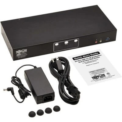 Tripp-Lite B006-DP2UA2 2Port DisplayPort Dual Display KVM switch 4K 60Hz USB 3.0 - Image 1 of 4