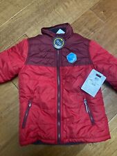 Pacific Trail Winter Red Quilted fur REVERSIBLE WIND RAIN RESISTANT Jacket Boys