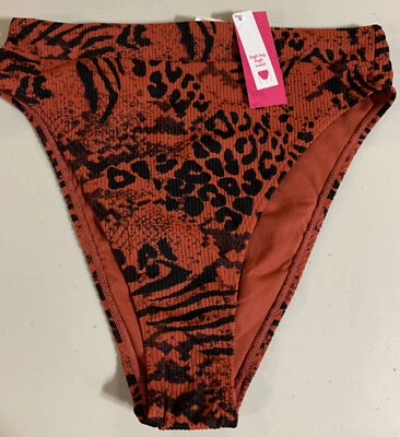 Xhilaration Bikini Swim Suit Bottom Size M (4-6) Medium High Leg High Waist NWT - Image 1 of 4