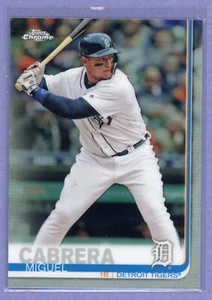 2019 Topps Chrome Refractor Miguel Cabrera #115 Detroit Tigers - Picture 1 of 2