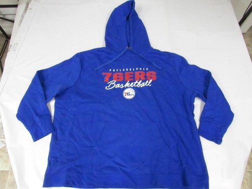 VETEMENTS Felpa con cappuccio blu Philadelphia 76ers nuova taglia 2XL 2XLarge