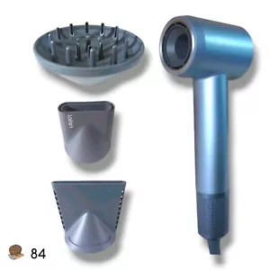 LAIFEN SWIFT High Speed Ionic Hair Dryer with 3x Magnetic Nozzels (Silver Blue) - Picture 1 of 22