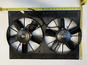 New oem spal 2VA06-PB70/LL-37S 050990 35169150 24v dual fan universal - Picture 1 of 5