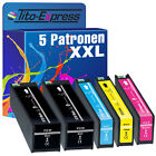 Tinten Patrone Drucker Patrone 5x Mega-XXL PlatinumSerie für HP973X Pro 452 DW