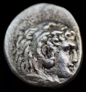 Alessandro III la Grande Dracma Moneta d'Argento Greca Antica Zeus 336-323 a.C. A1321 - Foto 1 di 2