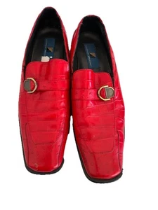 Scarpe Uomo Giorgio Brutini Uomo Rosso Pelle Cinturino Fibbia Regolabili Taglia 12 M - Foto 1 di 6