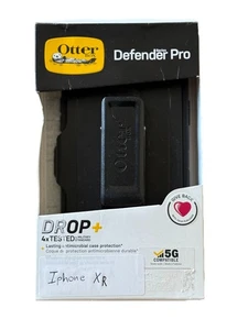 New OtterBox Defender Pro Apple iPhone XR Rugged Phone Case Black 77-59790 - Picture 1 of 5