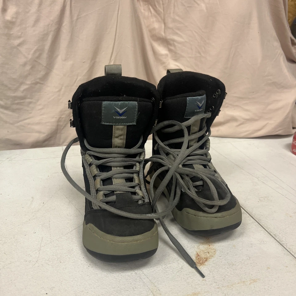 Vision Kids Snow Boots Size 13 3 4 Black And Grey Nice Winter Snow Boarding - Image 1 of 4