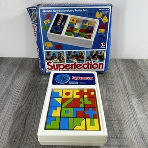 Vintage Lakeside Superfection Puzzle Game 100% Complete Timer Works W/ Box - Picture 1 of 17