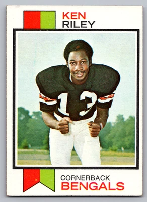 1973 TOPPS #171 KEN RILEY BENGALS ROOKIE - Image 1 of 3