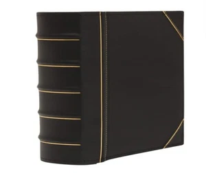 Executive Binder, English Leather, Hand Stitching and Ribbed Spine, Heavy Dut... - Picture 1 of 6