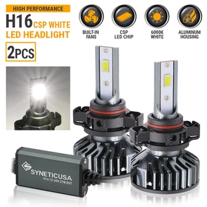 2X H16 6000K CSP Chip White LED Projector Fog Lights Bulbs Super Bright Sharp - Bild 1 von 9
