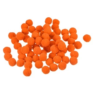 Pom Feutre Boules Feutrage Tissu 1.5cm 15mm Orange Projet Paquet de 200 - Picture 1 of 7