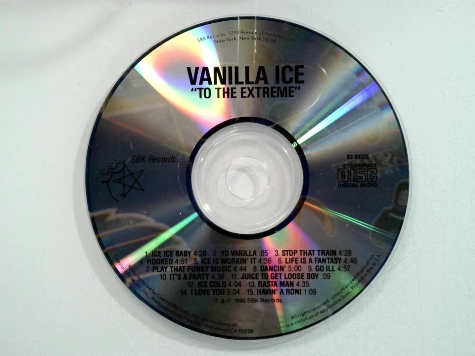 VANILLA ICE TO THE EXTREME CD Album 1990 SBK Records K2-95325 Foto 1 de 1
