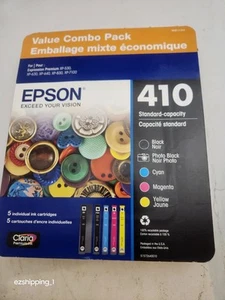 New Genuine OEM Epson 410 5 Pack Ink Cartridges T4101-5-SVH 2026 - Bild 1 von 2