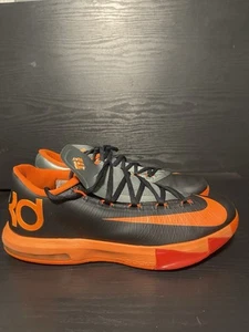 Nike KD VI Anthracite Total Orange Basketball Shoes 599424-007 Men’s Size 9 - Picture 1 of 10