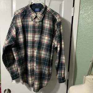 Pendleton Mens Wool Multicolor Plaid Flannel Button-Up Shirt READ Size In Photos - Picture 1 of 9
