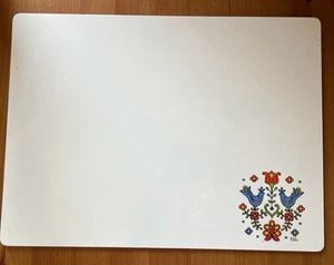 Vintage Corning Freundschaft Land Festival Theke Sparer Schneidebrett 15" x 11 - Bild 1 von 2