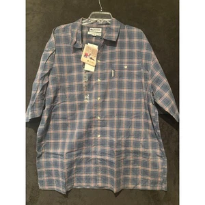 Columbia Cooper Creek Campshirt Plaid Button Up Short Sleeve XXL - Picture 1 of 8