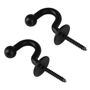 2Pcs Curtain Holdbacks Wall Hooks Hooks for Living Draperies - Picture 1 of 12